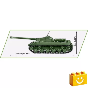   COBI 2590 – IS-3 szovjet nehéz harckocsi építőjáték – 100% kompatibilis minden más kedvelt márkával