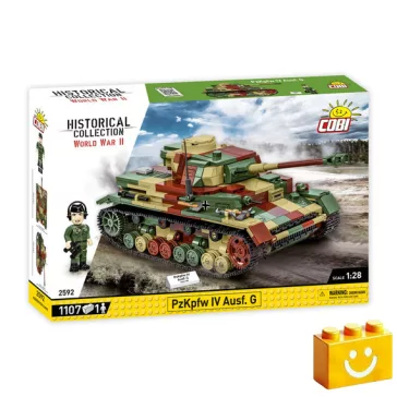   COBI 2592 – PzKpfw IV Ausf. G közepes harckocsi építőjáték – 100% kompatibilis minden más kedvelt márkával