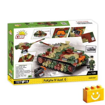   COBI 2592 – PzKpfw IV Ausf. G közepes harckocsi építőjáték – 100% kompatibilis minden más kedvelt márkával