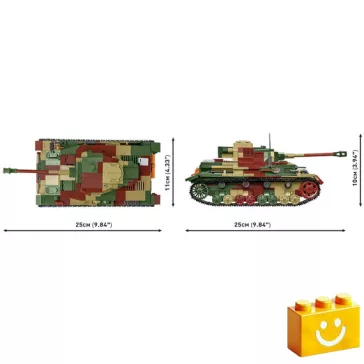   COBI 2592 – PzKpfw IV Ausf. G közepes harckocsi építőjáték – 100% kompatibilis minden más kedvelt márkával