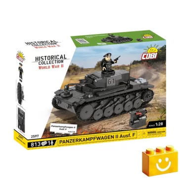   COBI 2597 – Panzerkampfwagen II Ausf. F könnyű harckocsi építőjáték – 100% kompatibilis minden más kedvelt márkával