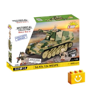   COBI 2598 – Sd.Kfz. 124 Wespe önjáró tarack építőjáték – 100% kompatibilis minden más kedvelt márkával