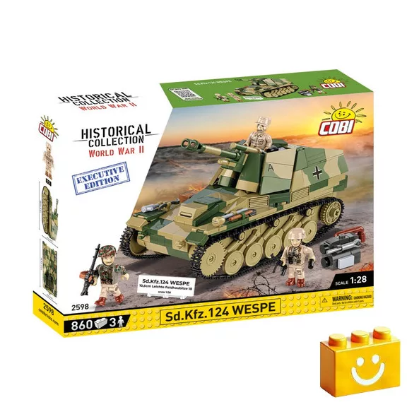 COBI 2598 – Sd.Kfz. 124 Wespe önjáró tarack építőjáték – 100% kompatibilis minden más kedvelt márkával COBI 2598 – Sd.Kfz. 124 Wespe önjáró tarack építőjáték – 100% kompatibilis minden más kedvelt márkával