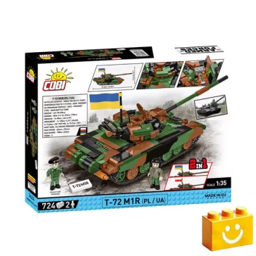   COBI 2624 – T-72 M1R – Lengyel/Ukrán harckocsi építőjáték – 100% kompatibilis minden más kedvelt márkával