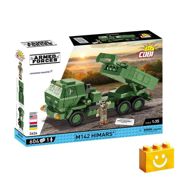 COBI 2626 – M142 HIMARS – Rakéta-sorozatvető építőjáték – 100% kompatibilis minden más kedvelt márkával COBI 2626 – M142 HIMARS – Rakéta-sorozatvető építőjáték – 100% kompatibilis minden más kedvelt márkával