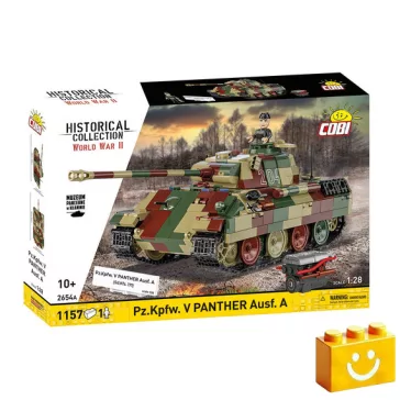   COBI 2654A – Pz.Kpfw. V Panther Ausf. A közepes harckocsi építőjáték – 100% kompatibilis minden más kedvelt márkával