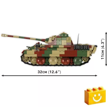   COBI 2654A – Pz.Kpfw. V Panther Ausf. A közepes harckocsi építőjáték – 100% kompatibilis minden más kedvelt márkával