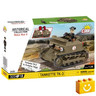   COBI 2658 – Tankette TK-3 / Le. PzKpfw TK(P) könnyű harckocsi építőjáték – 100% kompatibilis minden más kedvelt márkával