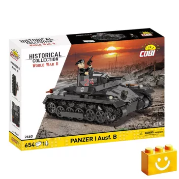   COBI 2660 - Panzerkampfwagen I Ausf. B (France 1940) - második világháborús könnyű harckocsi - 100% kompatibilis minden más kedvelt márkával