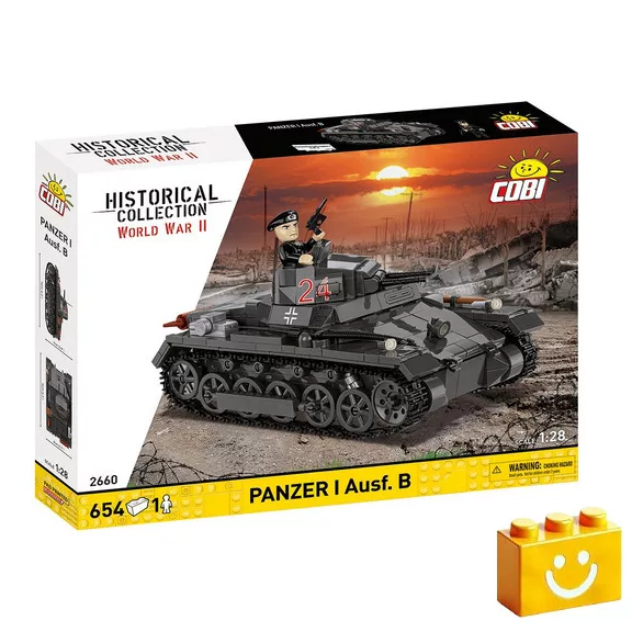 COBI 2660 - Panzerkampfwagen I Ausf. B (France 1940) - második világháborús könnyű harckocsi - 100% kompatibilis minden más kedvelt márkával COBI 2660 - Panzerkampfwagen I Ausf. B (France 1940) - második világháborús könnyű harckocsi - 100% kompatibilis minden más kedvelt márkával