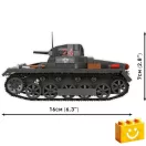 COBI 2660 - Panzerkampfwagen I Ausf. B (France 1940) - második világháborús könnyű harckocsi - 100% kompatibilis minden más kedvelt márkával COBI 2660 - Panzerkampfwagen I Ausf. B (France 1940) - második világháborús könnyű harckocsi - 100% kompatibilis minden más kedvelt márkával