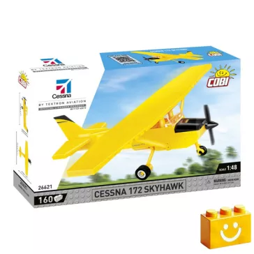  COBI 26621 – Cessna 172 Skyhawk (Sárga) építőjáték – 100% kompatibilis minden más kedvelt márkával