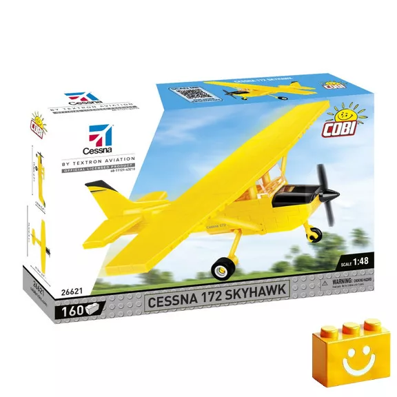 COBI 26621 – Cessna 172 Skyhawk (Sárga) építőjáték – 100% kompatibilis minden más kedvelt márkával COBI 26621 – Cessna 172 Skyhawk (Sárga) építőjáték – 100% kompatibilis minden más kedvelt márkával