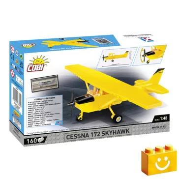   COBI 26621 – Cessna 172 Skyhawk (Sárga) építőjáték – 100% kompatibilis minden más kedvelt márkával
