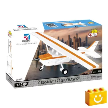   COBI 26623 – Cessna 172 Skyhawk (Narancs) építőjáték – 100% kompatibilis minden más kedvelt márkával