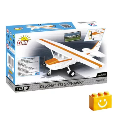   COBI 26623 – Cessna 172 Skyhawk (Narancs) építőjáték – 100% kompatibilis minden más kedvelt márkával