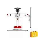 COBI 26625 – Beechcraft T-6 Texan II (Navy) építőjáték – 100% kompatibilis minden más kedvelt márkával