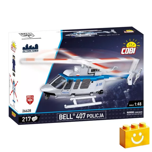 COBI 26628 – Bell 407 – Rendőrség építőjáték – 100% kompatibilis minden más kedvelt márkával COBI 26628 – Bell 407 – Rendőrség építőjáték – 100% kompatibilis minden más kedvelt márkával