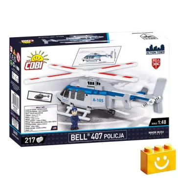   COBI 26628 – Bell 407 – Rendőrség építőjáték – 100% kompatibilis minden más kedvelt márkával