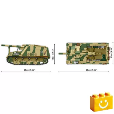  COBI-2663 - Panzerhaubitze Hummel (Sd.Kfz.165) - második világháborús önjáró löveg - 100% kompatibilis minden más kedvelt márkával