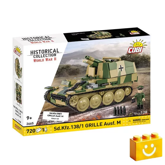 COBI 2665 - Sd.Kfz. 138/1 Grille Ausf. M - második világháborús önjáró löveg - 100% kompatibilis minden más kedvelt márkával COBI 2665 - Sd.Kfz. 138/1 Grille Ausf. M - második világháborús önjáró löveg - 100% kompatibilis minden más kedvelt márkával