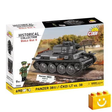   COBI 2666 - Panzer 38(t) / (ČKD) LT vz.38 - 2 az 1-ben könnyű harckocsi - 100% kompatibilis minden más kedvelt márkával