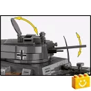 COBI 2666 - Panzer 38(t) / (ČKD) LT vz.38 - 2 az 1-ben könnyű harckocsi - 100% kompatibilis minden más kedvelt márkával COBI 2666 - Panzer 38(t) / (ČKD) LT vz.38 - 2 az 1-ben könnyű harckocsi - 100% kompatibilis minden más kedvelt márkával