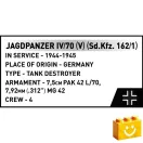 COBI 2668 - Jagdpanzer IV/70 (V) (Sd.Kfz. 162/1) német páncélvadász- 100% kompatibilis minden más kedvelt márkával COBI 2668 - Jagdpanzer IV/70 (V) (Sd.Kfz. 162/1) német páncélvadász- 100% kompatibilis minden más kedvelt márkával
