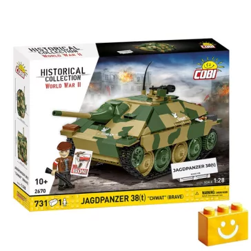  COBI 2670 - Jagdpanzer 38(t) „Chwat” (Brave) német páncélvadász - 100% kompatibilis minden más kedvelt márkával