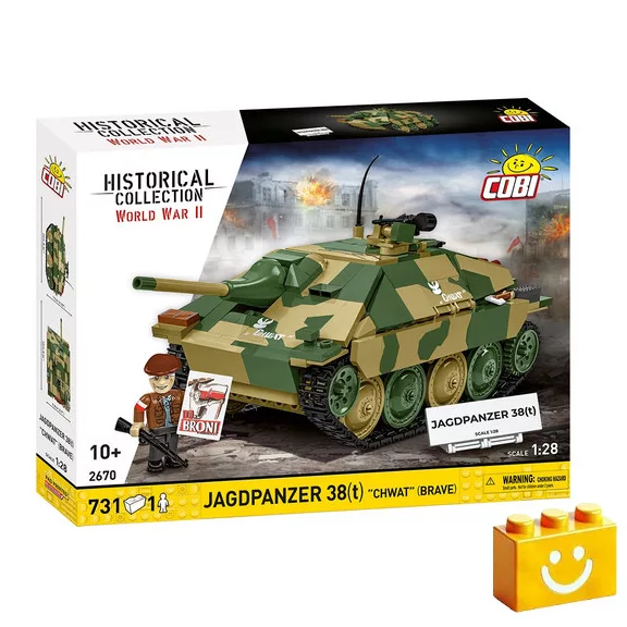 COBI 2670 - Jagdpanzer 38(t) „Chwat” (Brave) német páncélvadász - 100% kompatibilis minden más kedvelt márkával COBI 2670 - Jagdpanzer 38(t) „Chwat” (Brave) német páncélvadász - 100% kompatibilis minden más kedvelt márkával