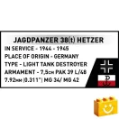 COBI 2670 - Jagdpanzer 38(t) „Chwat” (Brave) német páncélvadász - 100% kompatibilis minden más kedvelt márkával COBI 2670 - Jagdpanzer 38(t) „Chwat” (Brave) német páncélvadász - 100% kompatibilis minden más kedvelt márkával