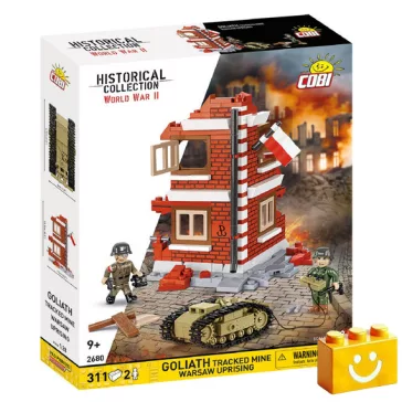   COBI 2680 - Goliath lánctalpas akna - Varsói felkelés 1944 - 100% kompatibilis minden más kedvelt márkával