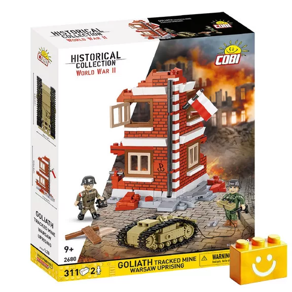 COBI 2680 - Goliath lánctalpas akna - Varsói felkelés 1944 - 100% kompatibilis minden más kedvelt márkával COBI 2680 - Goliath lánctalpas akna - Varsói felkelés 1944 - 100% kompatibilis minden más kedvelt márkával