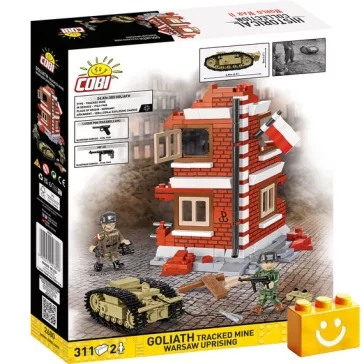   COBI 2680 - Goliath lánctalpas akna - Varsói felkelés 1944 - 100% kompatibilis minden más kedvelt márkával