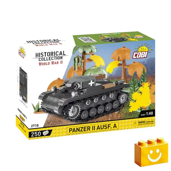 COBI 2718 – Panzer II Ausf. A könnyű harckocsi építőjáték – 100% kompatibilis minden más kedvelt márkával COBI 2718 – Panzer II Ausf. A könnyű harckocsi építőjáték – 100% kompatibilis minden más kedvelt márkával