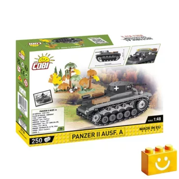   COBI 2718 – Panzer II Ausf. A könnyű harckocsi építőjáték – 100% kompatibilis minden más kedvelt márkával