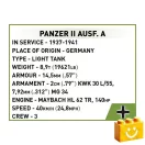 COBI 2718 – Panzer II Ausf. A könnyű harckocsi építőjáték – 100% kompatibilis minden más kedvelt márkával COBI 2718 – Panzer II Ausf. A könnyű harckocsi építőjáték – 100% kompatibilis minden más kedvelt márkával