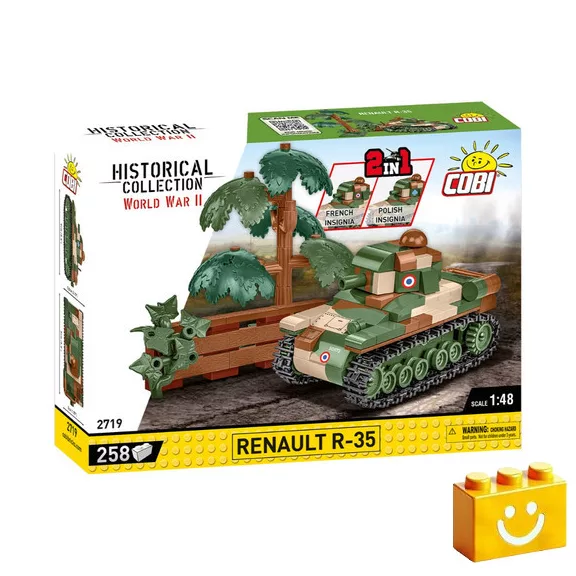 COBI 2719 – Renault R-35 könnyű harckocsi építőjáték – 100% kompatibilis minden más kedvelt márkával COBI 2719 – Renault R-35 könnyű harckocsi építőjáték – 100% kompatibilis minden más kedvelt márkával