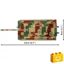 COBI 2732 – Tiger II „Königstiger” nehéz harckocsi építőjáték – 100% kompatibilis minden más kedvelt márkával