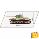 COBI 2740 - Valentine IX / Panzer I / Renault R35 - 3 az 1-ben történelmi tank készlet - 100% kompatibilis minden más kedvelt márkával
