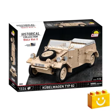   COBI 2803 – Kübelwagen Type 82 német terepjáró építőjáték – 100% kompatibilis minden más kedvelt márkával