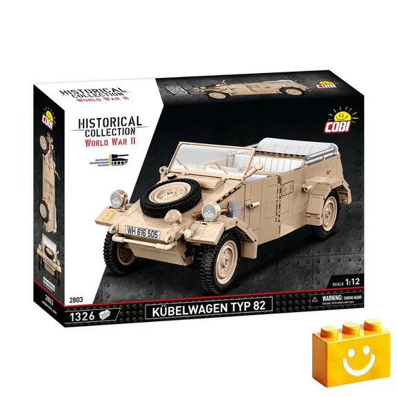 COBI 2803 – Kübelwagen Type 82 német terepjáró építőjáték – 100% kompatibilis minden más kedvelt márkával COBI 2803 – Kübelwagen Type 82 német terepjáró építőjáték – 100% kompatibilis minden más kedvelt márkával