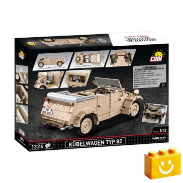   COBI 2803 – Kübelwagen Type 82 német terepjáró építőjáték – 100% kompatibilis minden más kedvelt márkával