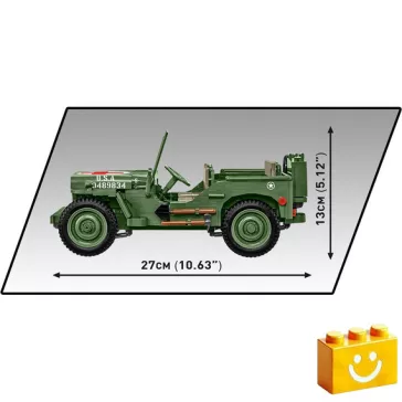   COBI 2806 – Willys MB orvosi terepjáró építőjáték – 100% kompatibilis minden más kedvelt márkával