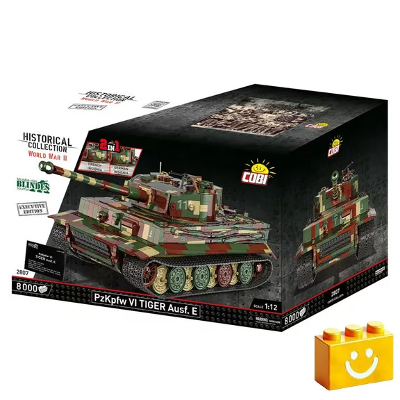 COBI 2807 – PzKpfw VI Tiger – 2 az 1-ben építőjáték – 100% kompatibilis minden más kedvelt márkával COBI 2807 – PzKpfw VI Tiger – 2 az 1-ben építőjáték – 100% kompatibilis minden más kedvelt márkával