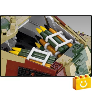   COBI 2808 - Panzerkampfwagen VI Tiger II „Königstiger” - német nehézharckocsi (1:12) - 100% kompatibilis minden más kedvelt márkával