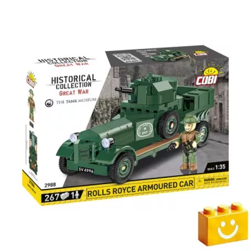   COBI 2988 - Rolls-Royce Páncélozott jármű (1920-as minta)  építőjáték – 100% kompatibilis minden más kedvelt márkával