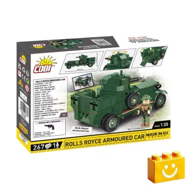   COBI 2988 - Rolls-Royce Páncélozott jármű (1920-as minta)  építőjáték – 100% kompatibilis minden más kedvelt márkával