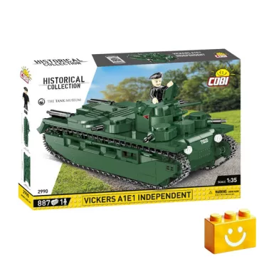   COBI 2990 - Vickers A1E1 Independent Nehéz Harckocsi  építőjáték – 100% kompatibilis minden más kedvelt márkával