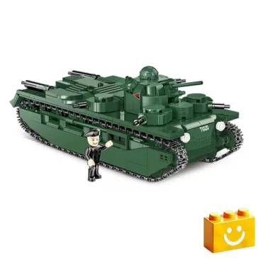   COBI 2990 - Vickers A1E1 Independent Nehéz Harckocsi  építőjáték – 100% kompatibilis minden más kedvelt márkával